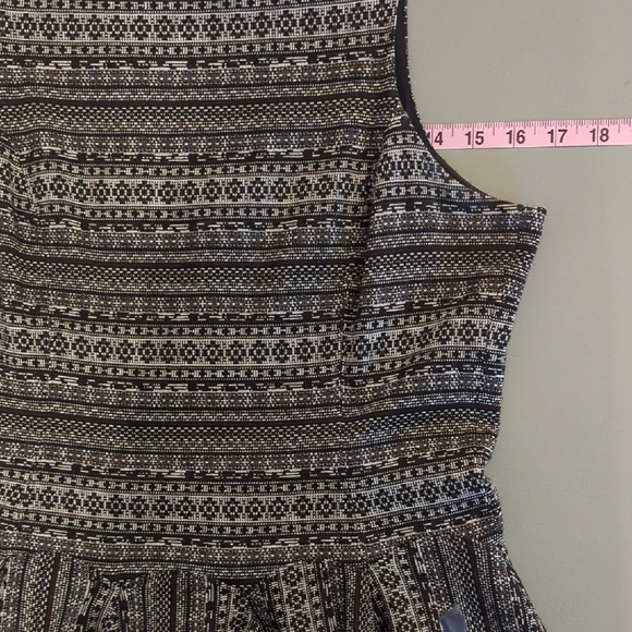 Tibi Dress Fit and Flare Mini Back Zip size Medium Gray Black - Picture 9 of 11